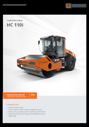 Cilindri compactori cu un singur tambur Hamm HC 110i