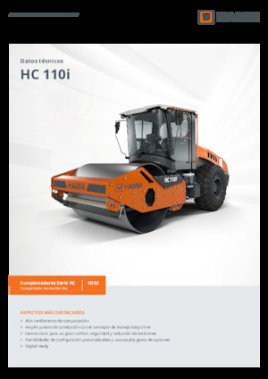 Cilindri compactori cu un singur tambur Hamm HC 110i
