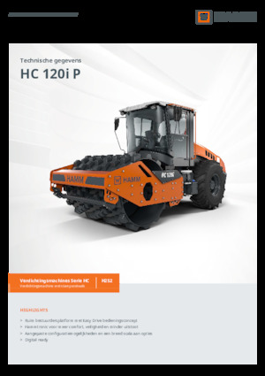 Cilindri compactori cu un singur tambur Hamm HC 120i P