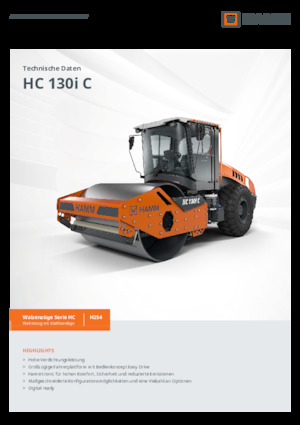 Cilindri compactori cu un singur tambur Hamm HC 130i C