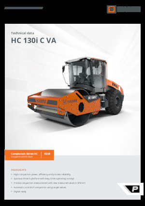 Cilindri compactori cu un singur tambur Hamm HC 130i C VA