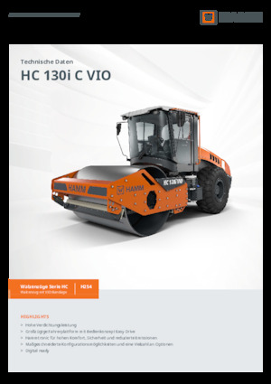 Cilindri compactori cu un singur tambur Hamm HC 130i C VIO