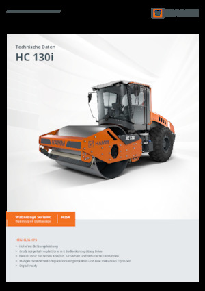 Cilindri compactori cu un singur tambur Hamm HC 130i