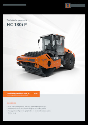 Cilindri compactori cu un singur tambur Hamm HC 130i P
