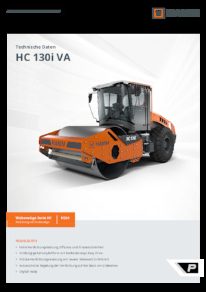 Cilindri compactori cu un singur tambur Hamm HC 130i VA