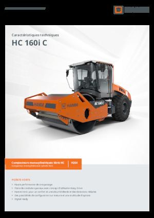 Cilindri compactori cu un singur tambur Hamm HC 160i C