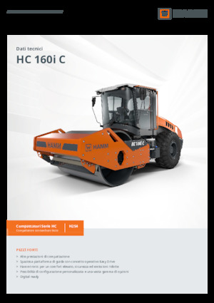 Cilindri compactori cu un singur tambur Hamm HC 160i C