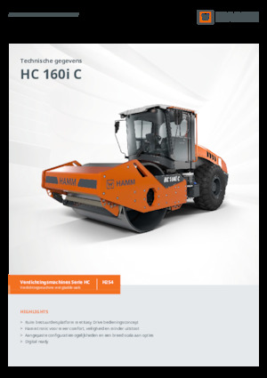 Cilindri compactori cu un singur tambur Hamm HC 160i C
