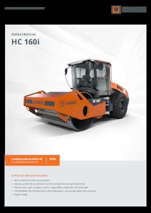 Cilindri compactori cu un singur tambur Hamm HC 160i