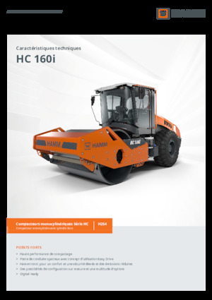 Cilindri compactori cu un singur tambur Hamm HC 160i