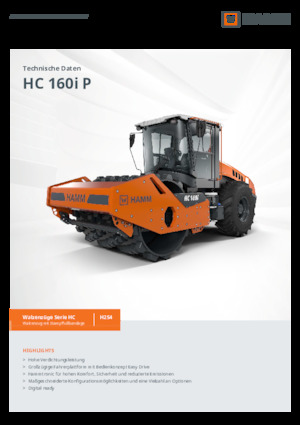 Cilindri compactori cu un singur tambur Hamm HC 160i P