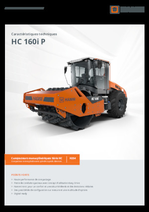 Cilindri compactori cu un singur tambur Hamm HC 160i P