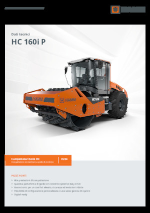 Cilindri compactori cu un singur tambur Hamm HC 160i P