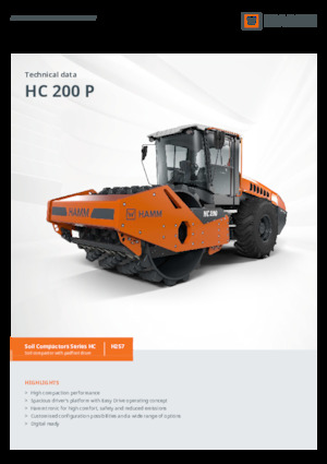 Cilindri compactori cu un singur tambur Hamm HC 200 P