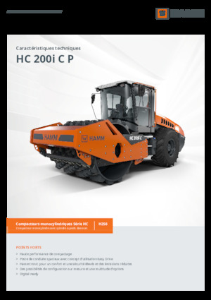 Cilindri compactori cu un singur tambur Hamm HC 200i C P