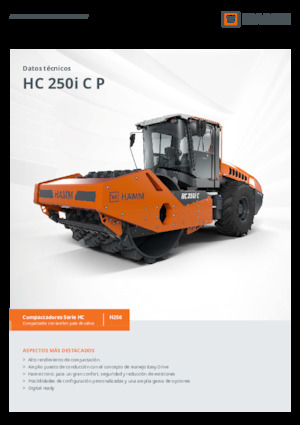 Cilindri compactori cu un singur tambur Hamm HC 250i C P
