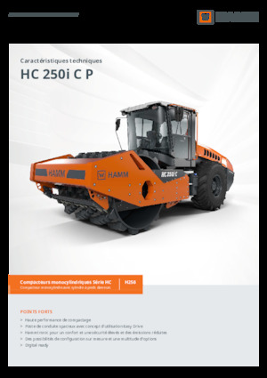 Cilindri compactori cu un singur tambur Hamm HC 250i C P