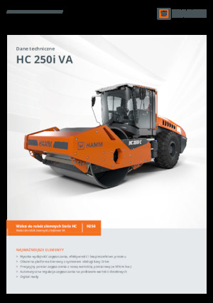 Cilindri compactori cu un singur tambur Hamm HC 250i C VA