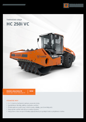 Cilindri compactori cu un singur tambur Hamm HC 250i VC