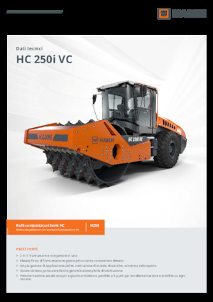 Cilindri compactori cu un singur tambur Hamm HC 250i VC