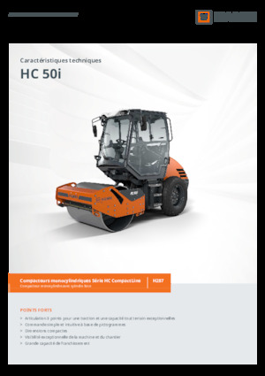 Cilindri compactori cu un singur tambur Hamm HC 50i