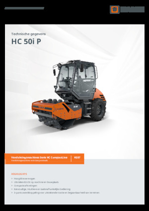 Cilindri compactori cu un singur tambur Hamm HC 50i P