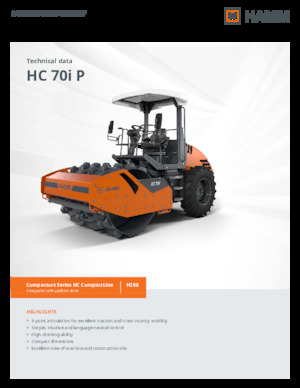 Cilindri compactori cu un singur tambur Hamm HC 70i P