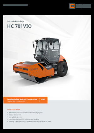 Cilindri compactori cu un singur tambur Hamm HC 70i VIO