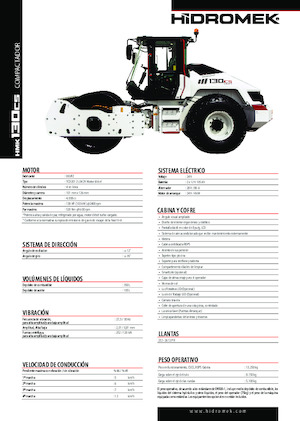 Cilindri compactori cu un singur tambur Hidromek HMK 130 CS