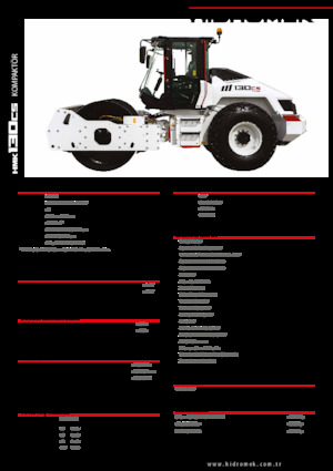 Cilindri compactori cu un singur tambur Hidromek HMK 130 CS