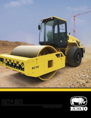 Cilindri compactori cu un singur tambur RHINO RC160