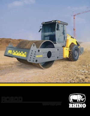 Cilindri compactori cu un singur tambur RHINO RC200