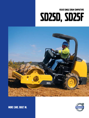 Cilindri compactori cu un singur tambur Volvo SD25D