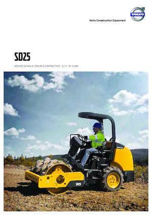 Cilindri compactori cu un singur tambur Volvo SD25