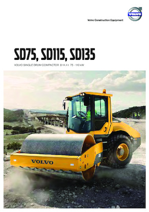 Cilindri compactori cu un singur tambur Volvo SD75