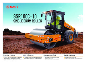 Cilindri compactori cu un singur tambur Sany SSR100C-10 