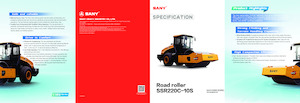 Cilindri compactori cu un singur tambur Sany SSR220C-10S