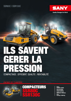 Cilindri compactori cu un singur tambur Sany SSR80C