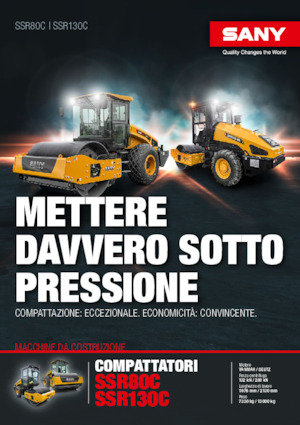 Cilindri compactori cu un singur tambur Sany SSR80C