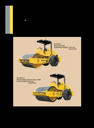 Cilindri compactori cu un singur tambur Sakai SV400TF