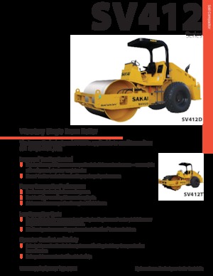 Cilindri compactori cu un singur tambur Sakai SV412T