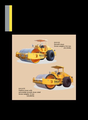 Cilindri compactori cu un singur tambur Sakai SV512T