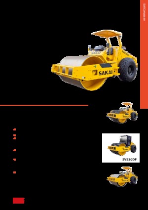 Cilindri compactori cu un singur tambur Sakai SV530T