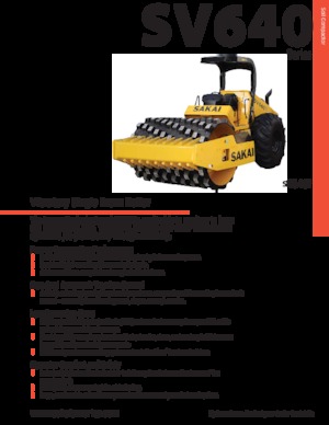 Cilindri compactori cu un singur tambur Sakai SV640D