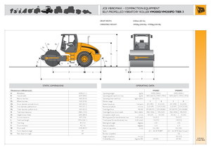 Cilindri compactori cu un singur tambur JCB-Vibromax VM 200 D T3