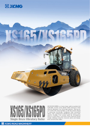 Cilindri compactori cu un singur tambur XCMG XS165PD