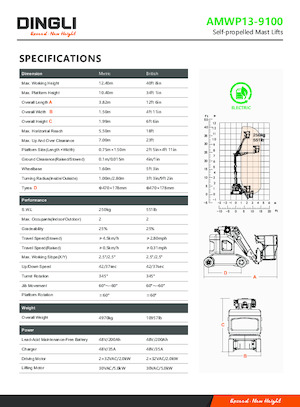 Nacele verticale cu un singur catarg Dingli AMWP13-9100