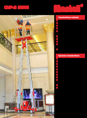 Nacele verticale cu un singur catarg Mantall CMP14-S