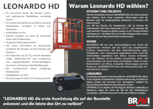 Nacele verticale cu un singur catarg Bravi Leonardo HD