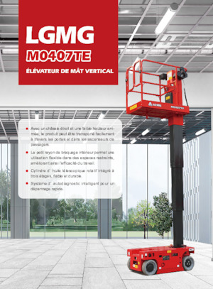 Nacele verticale cu un singur catarg LGMG  M0407TE